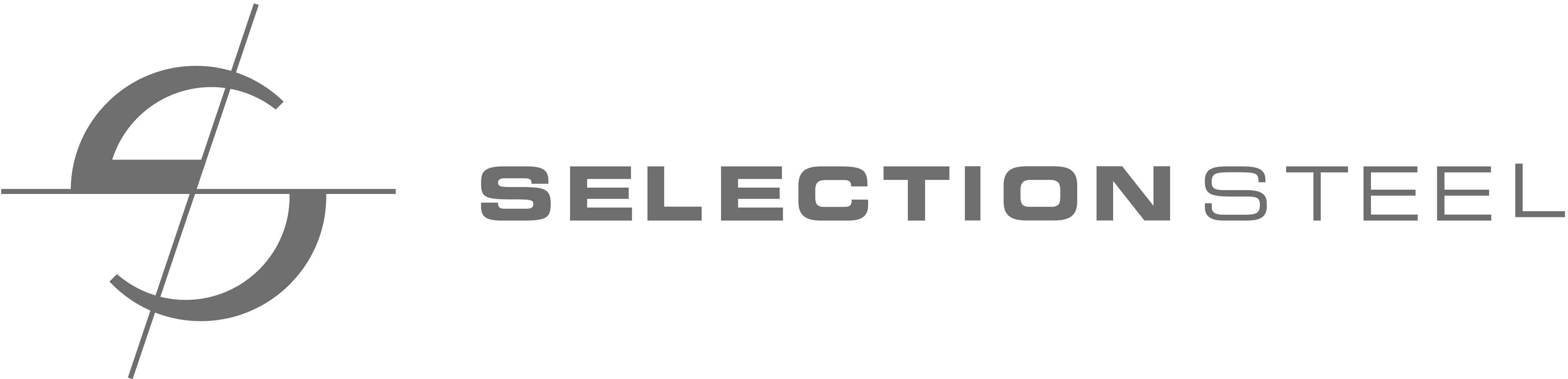 A logo of Selection Steel.